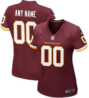 Women's Washington Football Team Customized Game Red Jersey