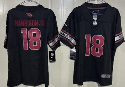 Youth Arizona Cardinals #18 Marvin Harrison Jr Limited Black Vapor Jersey