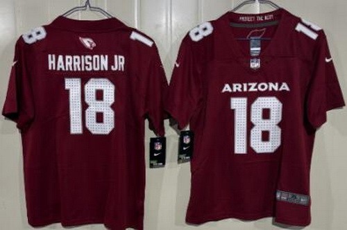 Youth Arizona Cardinals #18 Marvin Harrison Jr Limited Red Vapor Jersey