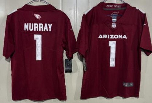 Youth Arizona Cardinals #1 Kyler Murray Limited Red Vapor Jersey