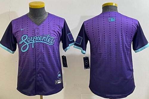 Youth Arizona Diamondbacks Blank Purple 2025 City Connect Limited Jersey