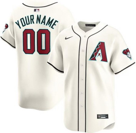 Youth Arizona Diamondbacks Customized Cream Limited Jersey