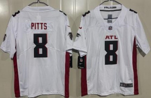 Youth Atlanta Falcons #8 Kyle Pitts Limited White Vapor Jersey