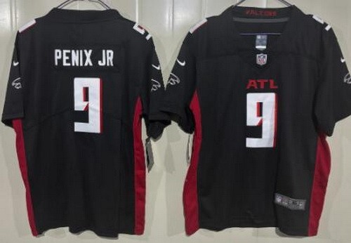 Youth Atlanta Falcons #9 Michael Penix Jr Limited Black Vapor Jersey