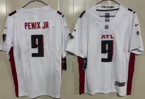 Youth Atlanta Falcons #9 Michael Penix Jr Limited White Vapor Jersey