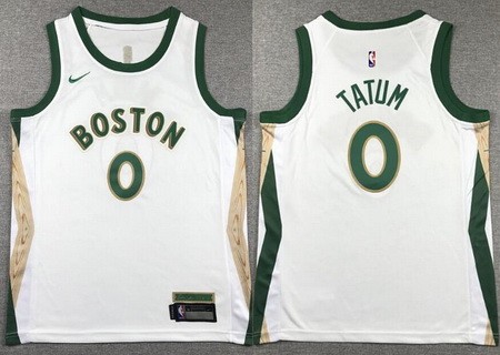 Youth Boston Celtics #0 Jayson Tatum Cream 2023 City Icon Swingman Jersey