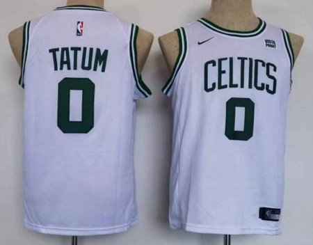 Youth Boston Celtics #0 Jayson Tatum White Icon Sponsor Swingman Jersey