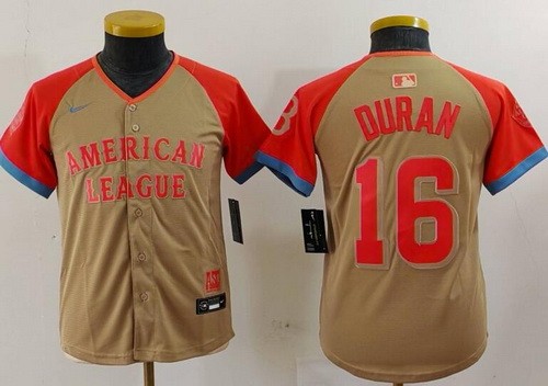 Youth Boston Red Sox #11 Jarren Duran Gray 2024 All Star Limited Jersey