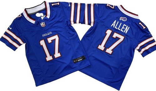 Youth Buffalo Bills #17 Josh Allen Limited Blue FUSE Vapor Jersey