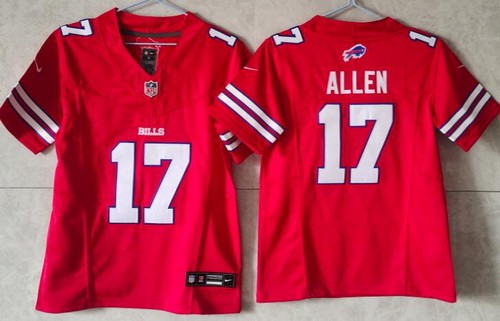 Youth Buffalo Bills #17 Josh Allen Limited Red FUSE Vapor Jersey