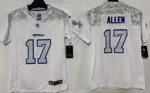 Youth Buffalo Bills #17 Josh Allen Limited White Rivalries Vapor Jersey