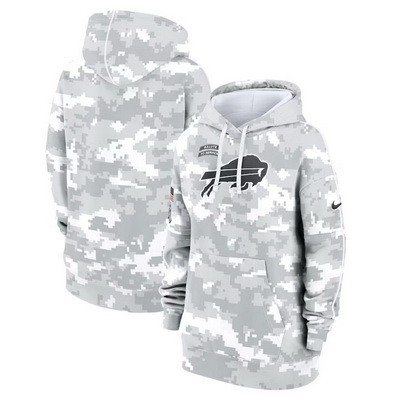 Youth Buffalo Bills Arctic Camo 2024 Salute to Service Club Fleece Pullover Hoodie