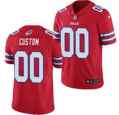 Youth Buffalo Bills Customized Limited Red Rush Color Jersey