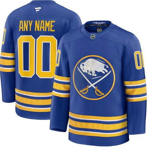 Youth Buffalo Sabres Customized Blue Fanatics Authentic Jersey