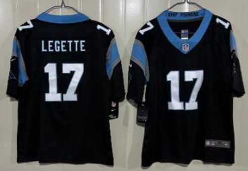 Youth Carolina Panthers #17 Xavier Legette Limited Black Vapor Jersey