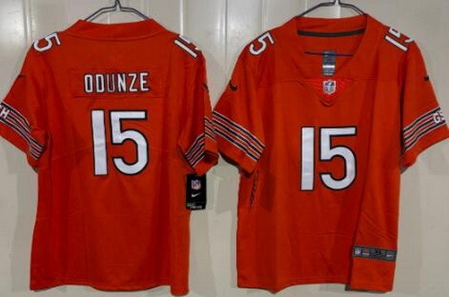 Youth Chicago Bears #15 Rome Odunze Limited Orange Vapor Jersey