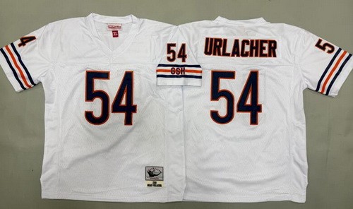 Youth Chicago Bears #54 Brian Urlacher White Throwback Jersey