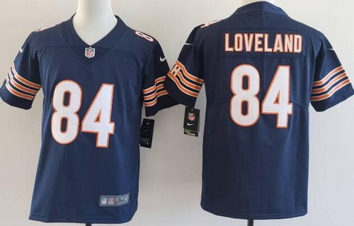 Youth Chicago Bears #84 Colston Loveland Limited Navy Vapor Jersey