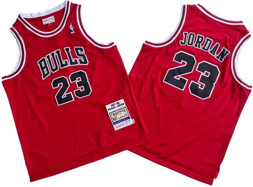 Youth Chicago Bulls #23 Michael Jordan Red 1997 Throwback Swingman Jersey