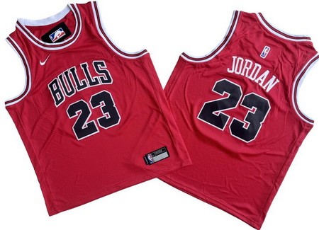 Youth Chicago Bulls #23 Michael Jordan Red Icon Swingman Jersey