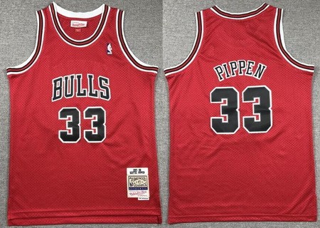 Youth Chicago Bulls #33 Scottie Pippen Red 1997 Throwback Swingman Jersey