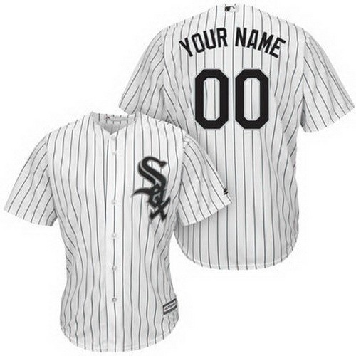 Youth Chicago White Sox Customized White Stripes Cool Base Jersey