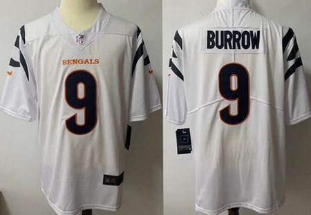 Youth Cincinnati Bengals #9 Joe Burrow Limited White Vapor Jersey