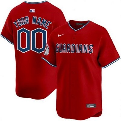 Youth Cleveland Guardians Customized Red Alternate Limited Jersey