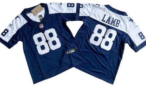 Youth Dallas Cowboys #88 CeeDee Lamb Limited Navy Alternate FUSE Vapor Jersey