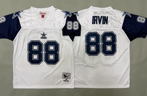 Youth Dallas Cowboys #88 Michael Irvin White Alternate Throwback Jersey