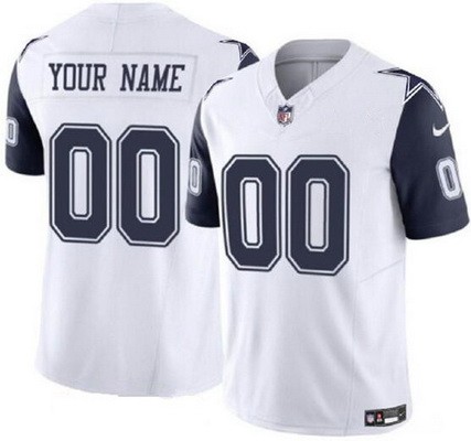 Youth Dallas Cowboys Customized Limited White Throwback FUSE Vapor Jersey