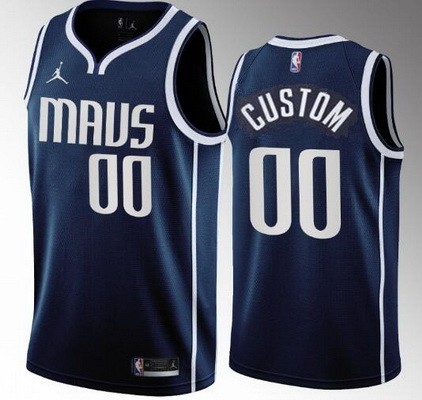 Youth Dallas Mavericks Customized Navy 2022 Customized Icon Swingman Jersey