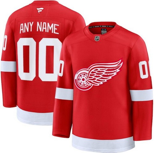 Youth Detroit Red Wings Customized Red Fanatics Authentic Jersey