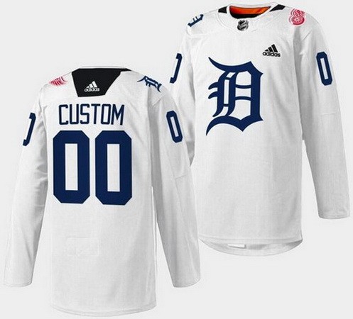 Youth Detroit Red Wings Customized White 2023 Authentic Jersey