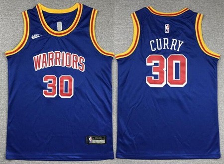 Youth Golden State Warriors #30 Stephen Curry Blue Classic Icon Swingman Jersey