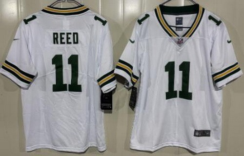 Youth Green Bay Packers #11 Jayden Reed Limited White Vapor Jersey