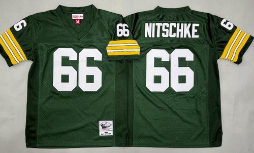 Youth Green Bay Packers #66 Ray Nitschke Green 1969 Throwback Jersey