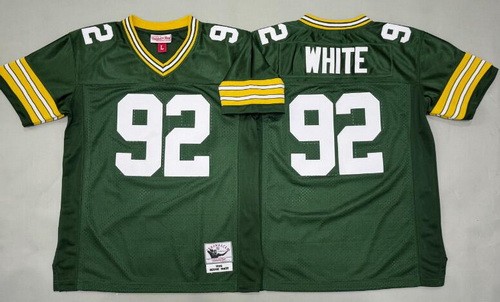Youth Green Bay Packers #92 Reggie White Green 1996 Throwback Jersey