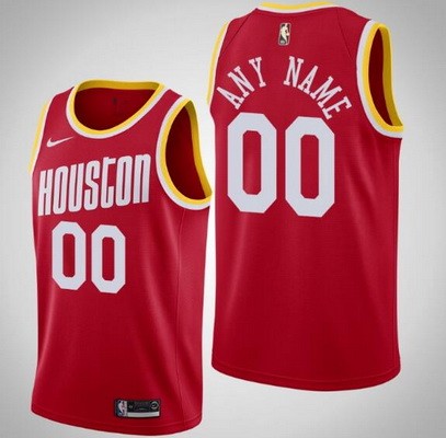Youth Houston Rockets Customized Red Classic Stitched Swingman Jersey