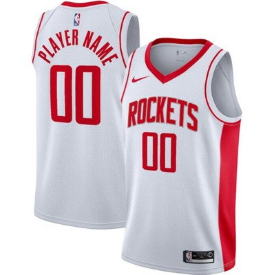 Youth Houston Rockets Customized White Stitched Swingman Jersey