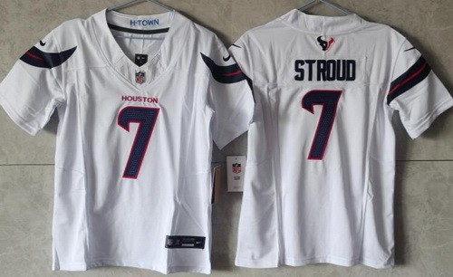Youth Houston Texans #7 CJ Stroud Limited White FUSE Vapor Jersey