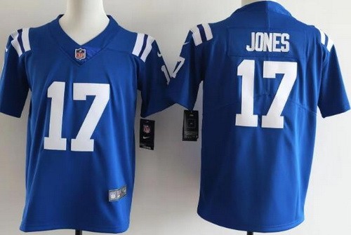 Youth Indianapolis Colts #17 Daniel Jones Limited Blue Vapor Jersey