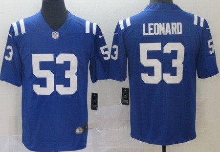 Youth Indianapolis Colts #53 Darius Leonard Limited Blue Vapor Untouchable Jersey
