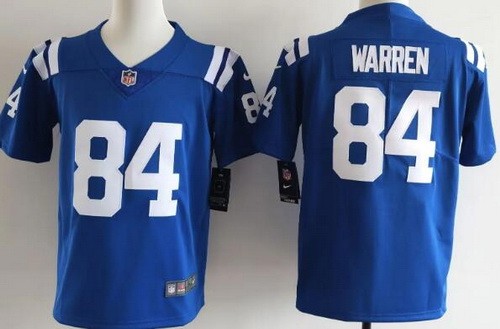 Youth Indianapolis Colts #84 Tyler Warren Limited Blue Vapor Jersey