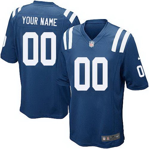 Youth Indianapolis Colts Customized Game Blue Jersey