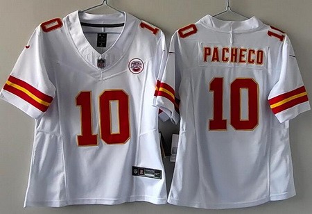 Youth Kansas City Chiefs #10 Isiah Pacheco Limited White FUSE Vapor Jersey