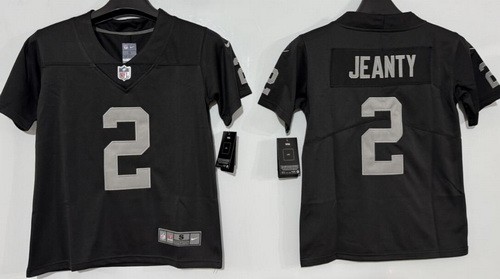 Youth Las Vegas Raiders #2 Ashton Jeanty Limited Black Vapor Jersey
