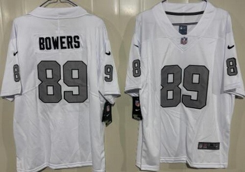 Youth Las Vegas Raiders #89 Brock Bowers Limited White Alternate Vapor Jersey