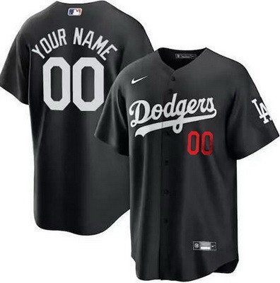 Youth Los Angeles Dodgers Custom Black Limited Jersey