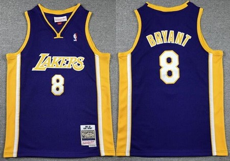 Youth Los Angeles Lakers #8 Kobe Bryant Purple 1999 Throwback Swingman Jersey